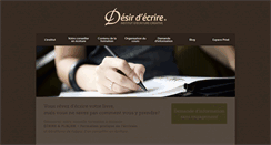 Desktop Screenshot of ecrire.net